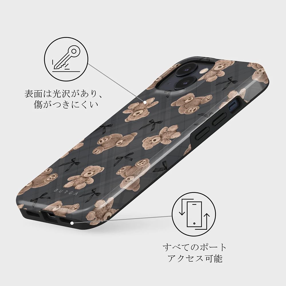 Amazon.co.jp: [ BURGA 公式 ] iPhone15,14,13 スマホケース